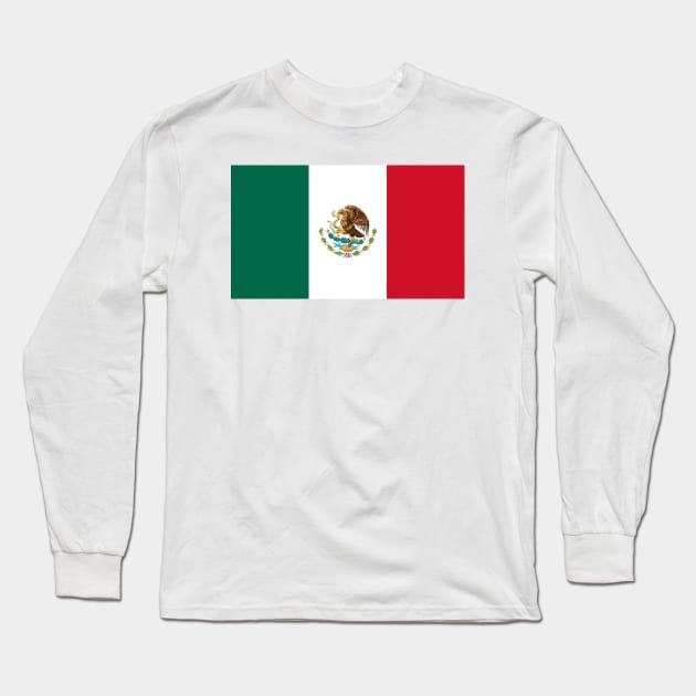 Flag of Mexico Long Sleeve T-Shirt by COUNTRY FLAGS